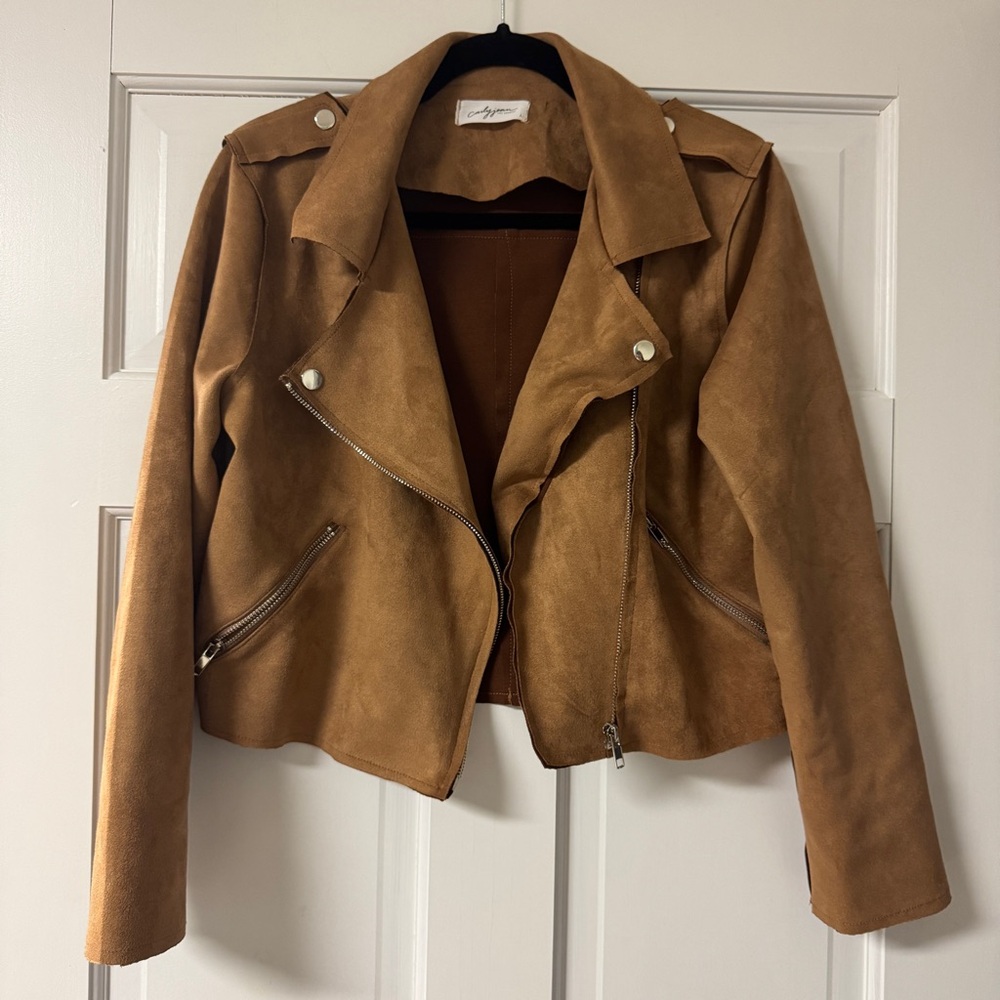 Carly Jean Los Angeles • Faux Suede Jacket